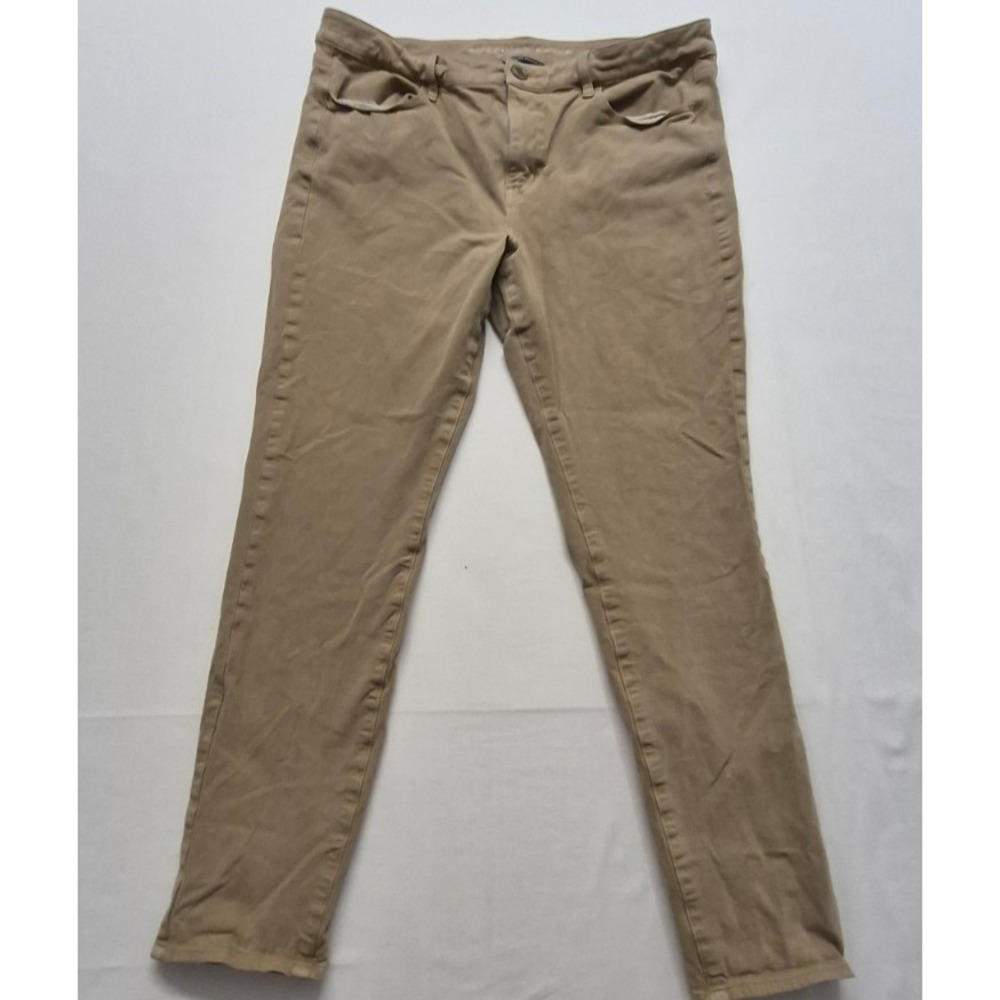 American Eagle women's khaki high rise jegging pants sz 14 super super stretch X